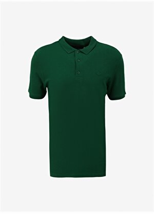 Back and Bond Polo Yaka Düz Koyu Yeşil Erkek T-Shirt B32S10015