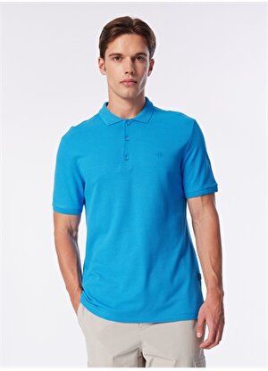 Back and Bond Polo Yaka Düz Açık Mavi Erkek T-Shirt B32S10015