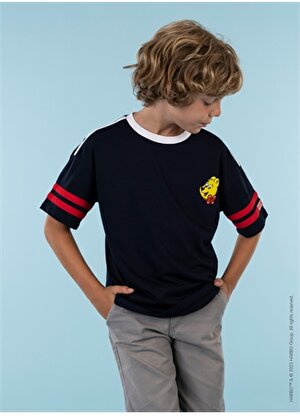 Haribo Baskılı Lacivert Erkek Çocuk T-Shirt HRBTXT003