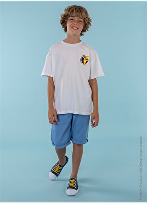 Haribo Baskılı Beyaz Erkek Çocuk T-Shirt HRBTXT100