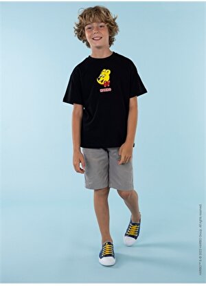 Haribo Baskılı Siyah Erkek Çocuk T-Shirt HRBTXT109