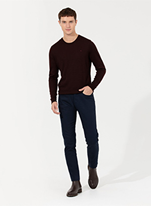 Pierre Cardin Normal Bel Normal Paça Slim Fit Lacivert Erkek Pantolon SIESTA