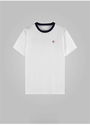 Murphy&Nye Bisiklet Yaka Düz Beyaz Erkek T-Shirt LIMBER T-SHIRT