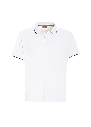 Slam Beyaz Erkek Polo Yaka Regular Fit T-Shirt A108001S00_DECK LGT PIQUE 