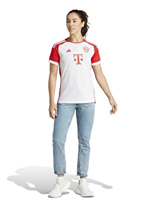 adidas Beyaz - Kırmızı Kadın Bayern Münih Forma IB1478-FC
