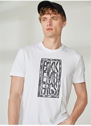 Bikkembergs Beyaz Erkek T-Shirt C 4 101 2V