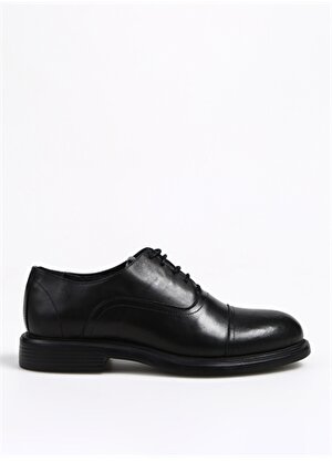 Fabrika Deri Siyah Erkek Klasik Ayakkabı AYENT