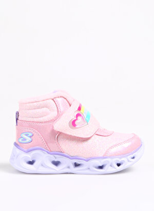 Skechers Pembe Bebek Bot 302669N PKLV HEART LIGHTS