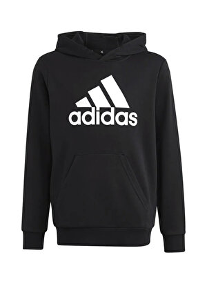 adidas Düz Erkek Çocuk Siyah Sweatshırt HR6380 U BL HOODIE