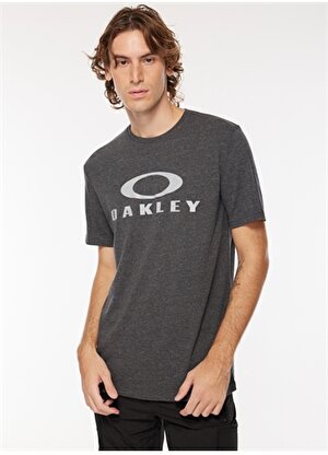 Oakley Gri Erkek Bisiklet Yaka T-Shirt 457130_O BARK