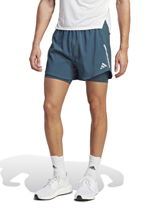 adidas Mavi Erkek Regular Fit Şort IJ9409-D4R SHORT 2IN1      ARC 