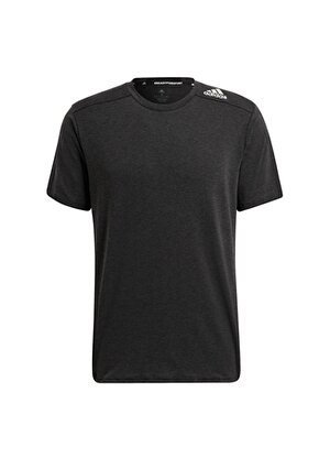 adidas Siyah Erkek Yuvarlak Yaka Regular Fit T-Shirt HB9204-M D4T TEE  