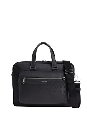 Calvin Klein Siyah Erkek Laptop Çantası CK ELEVATED LAPTOP BAG W/PCKT