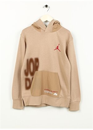 Nike Çocuk Kahve Kapüşonlu Sweatshirt 95C632-X0L JDB NOTHING BUT NYLON FT  