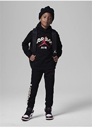 Nike Düz Siyah Erkek Çocuk Eşofman Takımı 85C637-023 JDB LIL CHAMP JORDAN PO