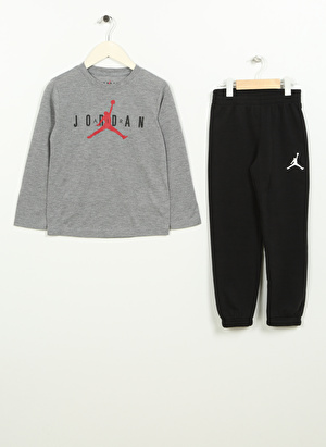 Nike Çocuk Siyah Eşofman Takımı 85C911-023 JUMPMAN HBR VEST & PANT   