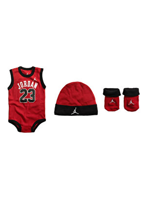 Nike Kırmızı Bebek Body 3lü MJ0208-R78JHN JORDAN 23 JERSEY