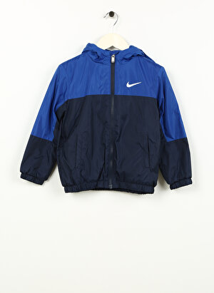 Nike Çocuk Mavi Kapüşonlu Mont 86K992-U90NKB NIKE FLEECE LINED WOV  