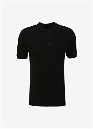 Back and Bond Düz Siyah Erkek Polo T-Shirt B32S10015