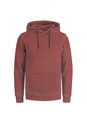 Jack & Jones Kapüşon Yaka Kırmızı Erkek Sweatshırt 12234739_JJEDREW SWEAT HOOD NOOS