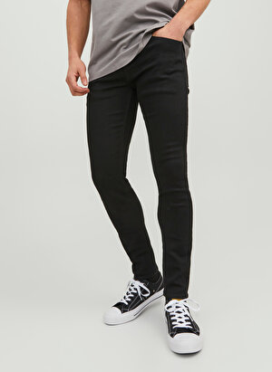 Jack & Jones Düşük Bel Skinny Fit Siyah Erkek Denim Pantolon 12237365_JJILIAM JJORIGINAL MF 773