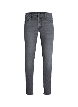 Jack & Jones JJILIAM JJORIGINAL SQ 270 Düşük Bel Skinny Fit Siyah Erkek Denim Pantolon 12244277