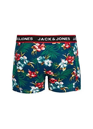 Jack & Jones Lacivert Erkek Boxer 12250980_JACRED FLOWER TRUNK