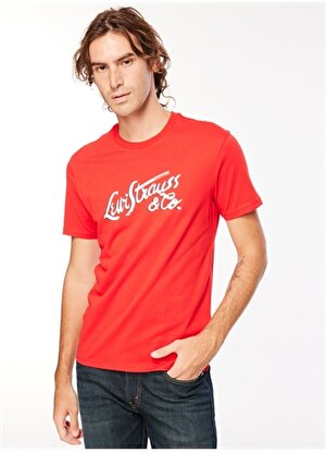 Levis Bisiklet Yaka Baskılı Kırmızı Erkek T-Shirt 16960-1067_BLRMT GRAPHIC CRWNK T 1