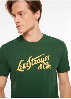 Levis Bisiklet Yaka Baskılı Yeşil Erkek T-Shirt 16960-1059_BLRMT GRAPHIC CRWNK T 1