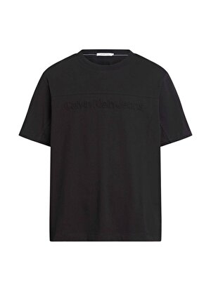 Calvin Klein Jeans Bisiklet Yaka Düz Siyah Erkek T-Shirt J30J324304BEH