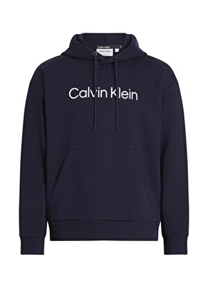 Calvin Klein Kapüşon Yaka Mavi Erkek Sweatshırt K10K111345CHW