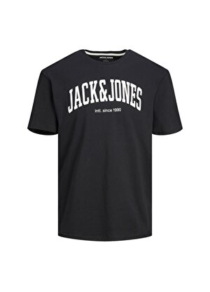 Jack & Jones Baskılı Siyah Erkek Çocuk T-Shirt JJEJOSH TEE SS CREW NECK NOOS JNR