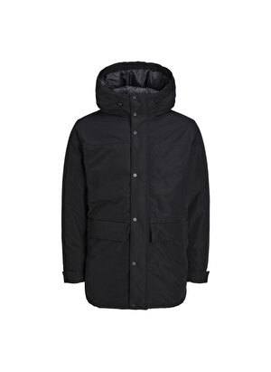 Jack & Jones Siyah Erkek Mont JJCHAMP PARKA JACKET