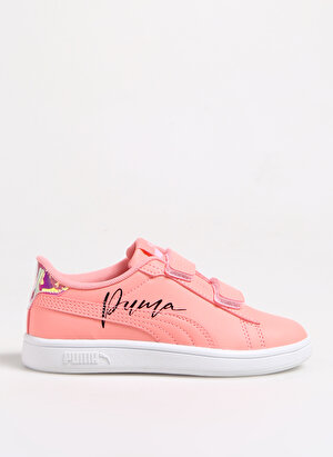 Puma Pembe Kız Çocuk Yürüyüş Ayakkabısı 39257403 Puma Smash 3.0 L Crystal V 