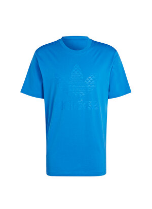 adidas Mavi Erkek Bisiklet Yaka T-Shirt IL5138-MONO TEE   