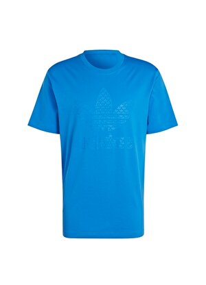 adidas Mavi Erkek Bisiklet Yaka T-Shirt IL5138-MONO TEE   