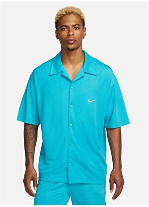 Nike Mavi Erkek T-Shirt FB6984-367 M NK DF SS TOP SSNL  