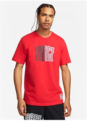Nike Kırmızı - Pembe Erkek Yuvarlak Yaka Regular Fit T-Shirt FJ2310-657 M NK TEE ST 5 FA23