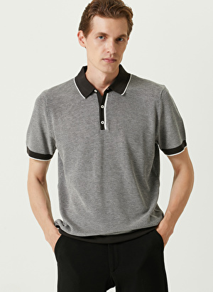 Network Polo Yaka Slim Fit Haki Erkek Kazak 1089386