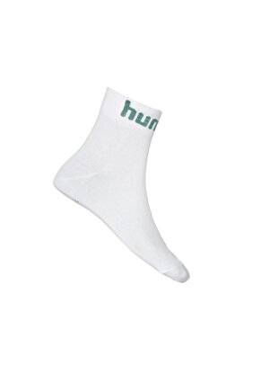 Hummel Beyaz - Koyu Yeşil Erkek Çorap 970267-9866 HMLSESA SHORT SOCKS   