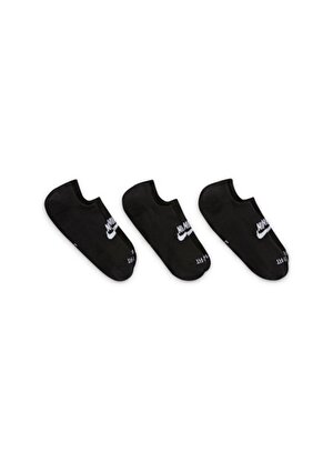 Nike Siyah - Gri - Gümüş Unisex 3lü Çorap DN3314-010 U NK EVRYDAY PLUS CUSH F  