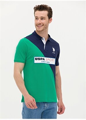 U.S. Polo Assn. Yeşil Erkek Polo T-Shirt T-JOPEL