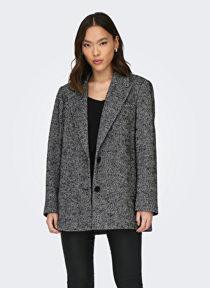 Only Rahat Siyah Kadın Ceket ONLCANNA WOOL BLAZER COAT OTW