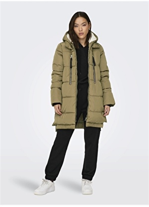 Only Bakır Kadın Kaban ONLNEWNORA LONG PUFFER COAT CC OTW