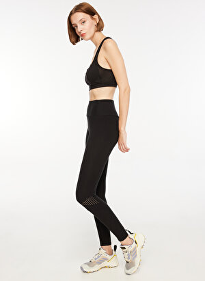 Skechers Siyah Kadın Tayt 1W Performance Coll. Ankle Legging  