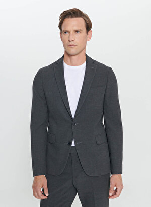 Altınyıldız Classics Normal Bel Slim Fit Antrasit Erkek Takım Elbise 4A3024100015