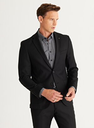 Altınyıldız Classics Normal Bel Extra Slim Siyah Erkek Takım Elbise 4A3024100016