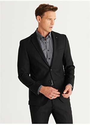 Altınyıldız Classics Normal Bel Extra Slim Siyah Erkek Takım Elbise 4A3024100016
