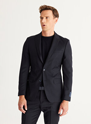Altınyıldız Classics Normal Bel Slim Fit Koyu Lacivert Erkek Takım Elbise 4C3024100006