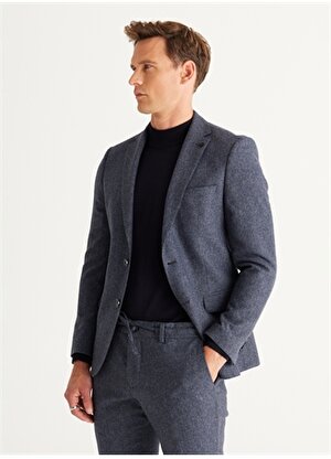 Altınyıldız Classics Normal Bel Slim Fit Mavi Erkek Takım Elbise 4C3024100010